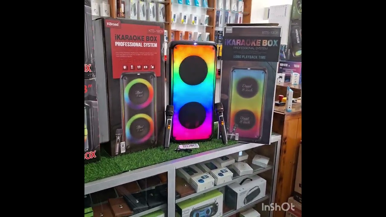 Brodu Bts - 1908 Party Speakers with dual wireless mic and remote 🔥