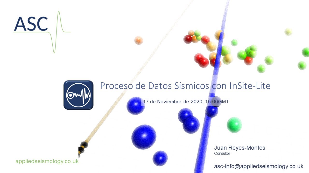 Proceso de datos sismicos con InSite-Lite