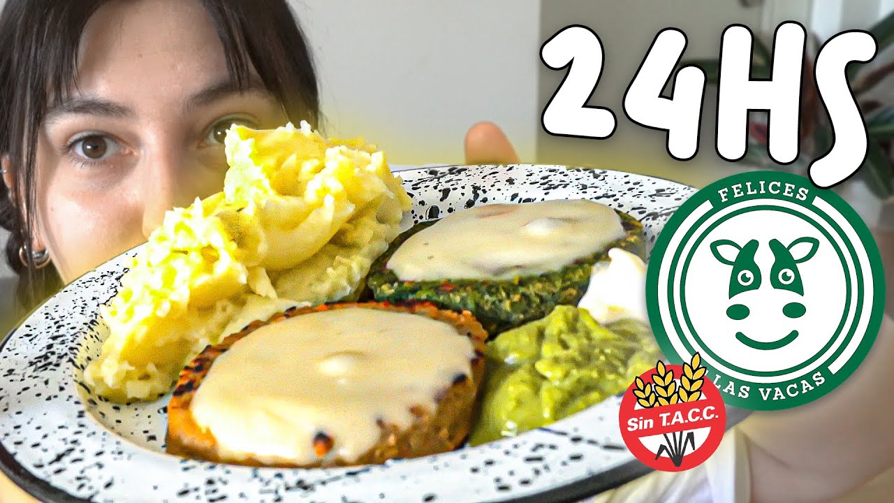 24 HS COMIENDO SÓLO PRODUCTOS DE FELICES LAS VACAS🐮