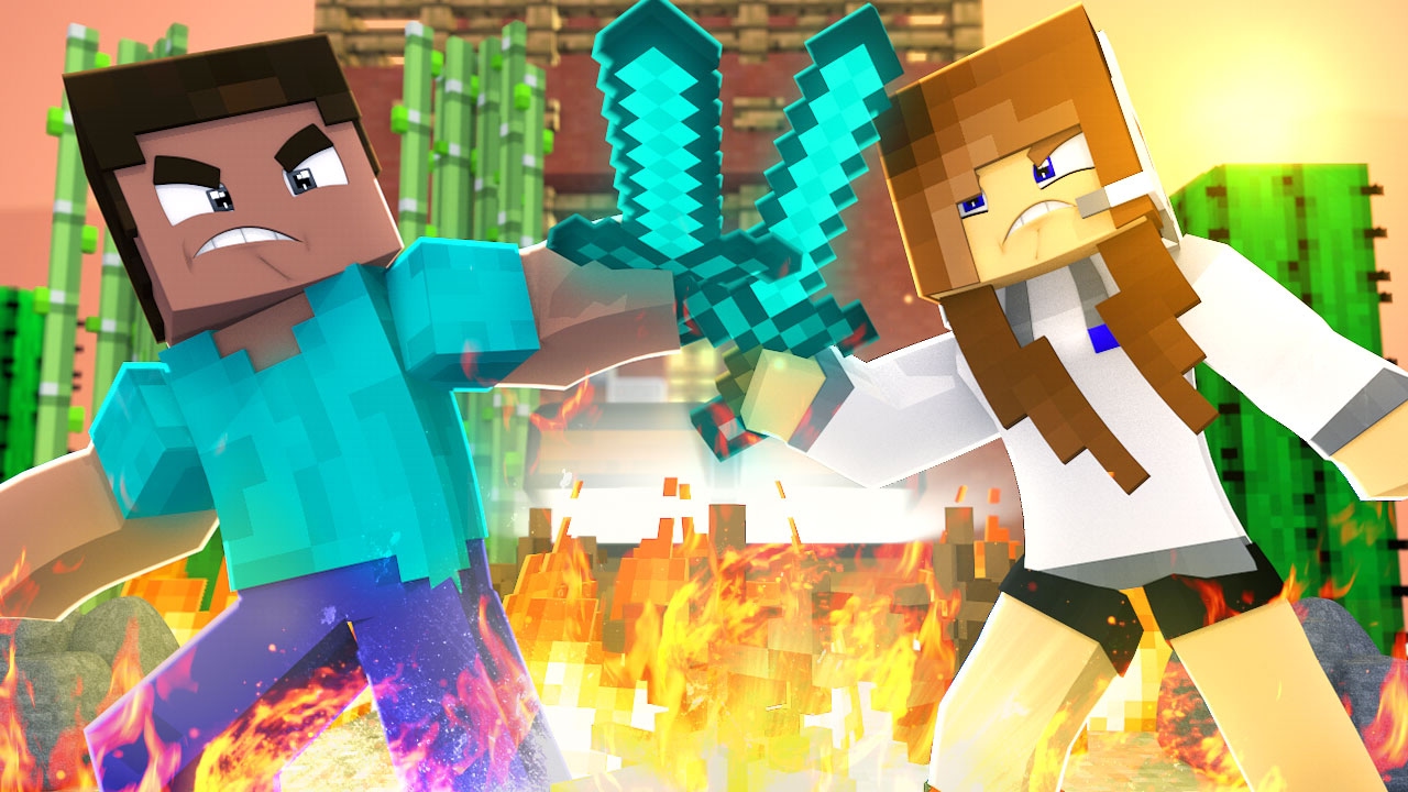 Minecraft: SKYWARS - LUTEI COM UM INSCRITO!