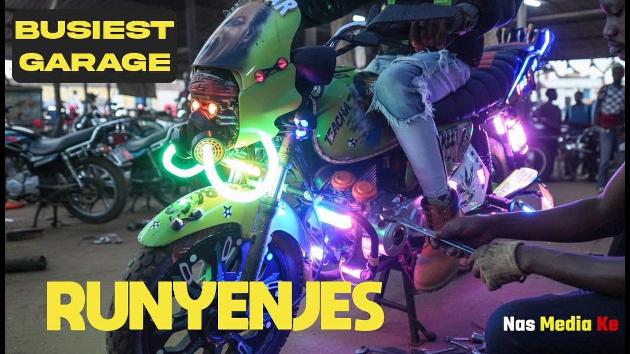 Busiest Bike Garage Handling Over 100 MiraaDelivery Bikes per Day. #wekamawe #nimbaya #bikersofkenya