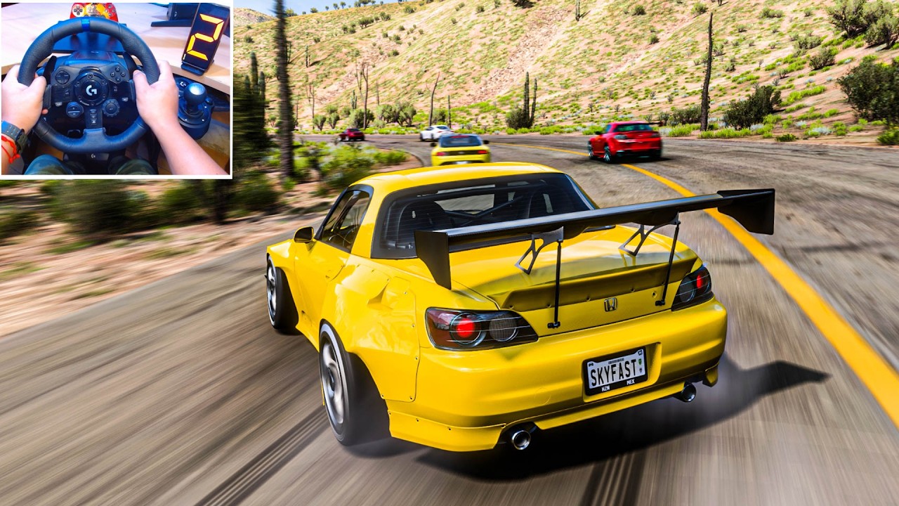 1270HP HONDA S2000 vs CARS TOYS - Forza Horizon 5 | Logitech G923 Steering Wheel