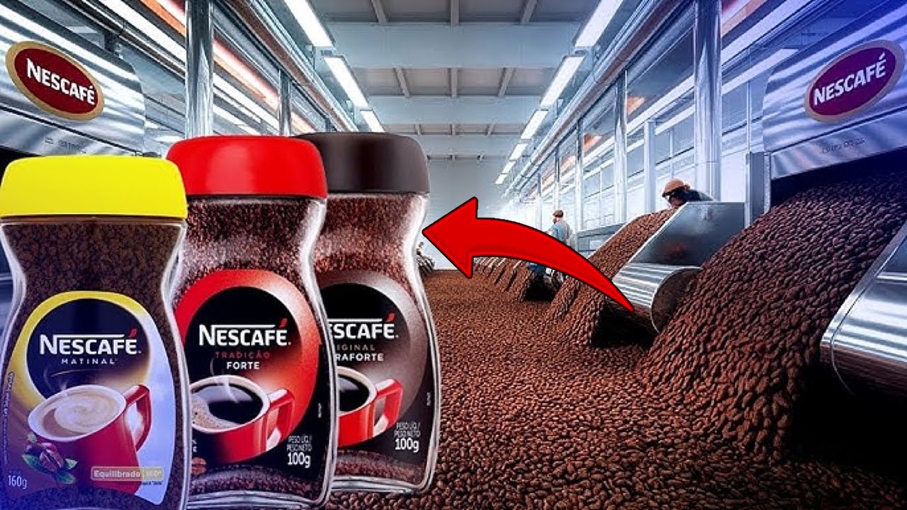 C&Oacute;MO se PRODUCE el CAF&Eacute; INSTANT&Aacute;NEO en las MEGA F&Aacute;BRICAS | El Proceso Industrial