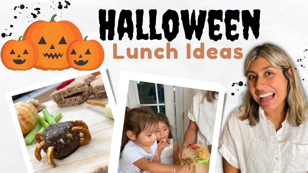 EASY, HEALTHY & SPOOKY LUNCH IDEAS FOR HALLOWEEN | School lunch ideas for your little ones 🎃 👻