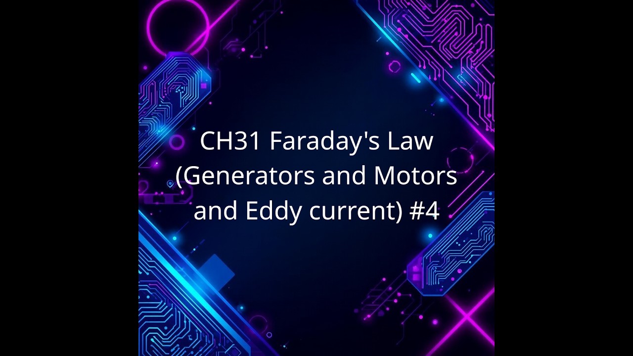 CH31 Faraday's Law (Generators and Motors and Eddy current) #4