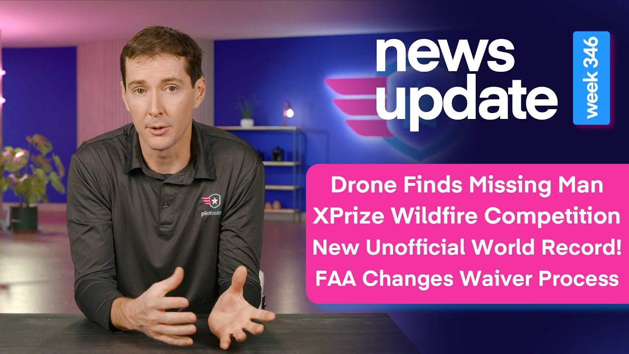 Новости о дронах: дрон нашёл пропавшего человека, конкурс XPrize, неофициальный мировой рекорд, п...