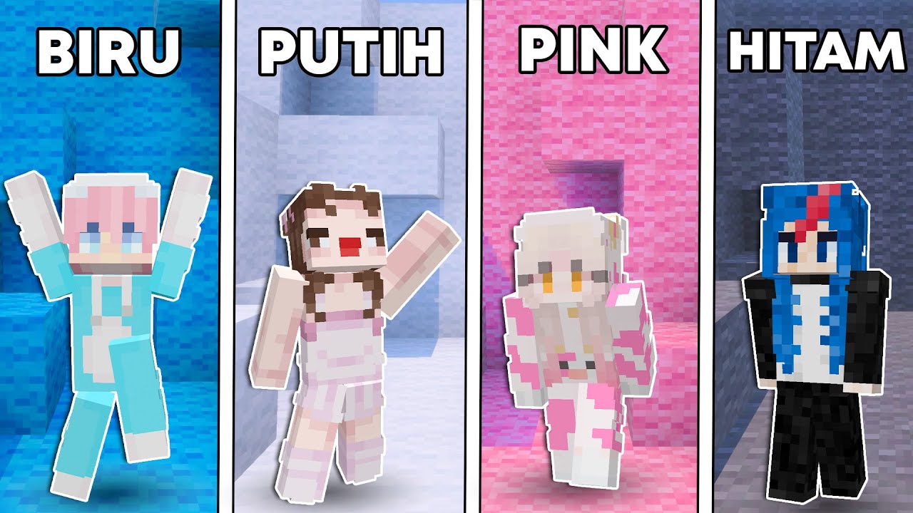 Petak Umpet Satu Warna Bareng Youtuber ?!! [Minecraft Indonesia]