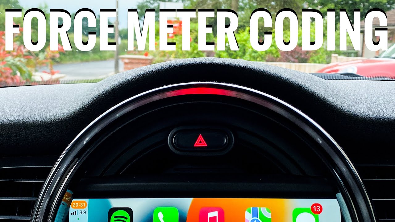 CODING THE FORCE METER ON MY MINI COOPER S