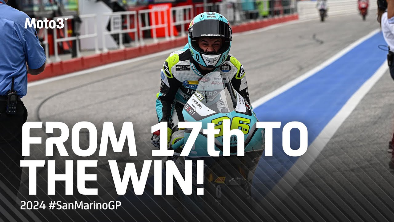 Angel Piqueras' EPIC winning comeback 📈🏆 | 2024 #SanMarinoGP