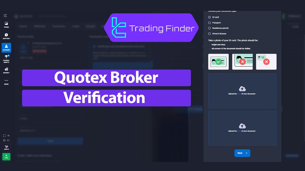 📌Quotex Verification in 2024 - ID Card, Passport, Residence Permit [Tradingfinder]🌟