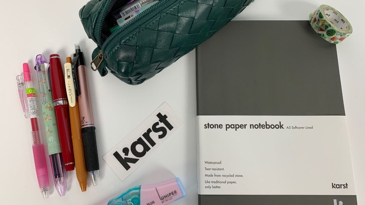 Karst Stone Paper Notebook Pen Tests