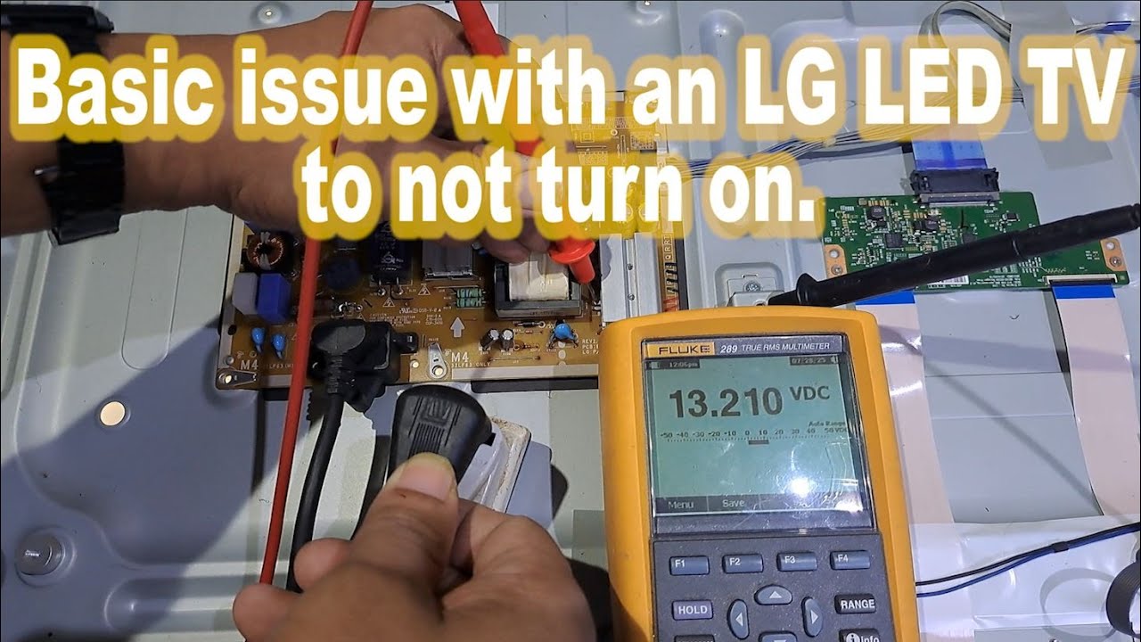 Basic issue with an LG LED TV to not turn on.