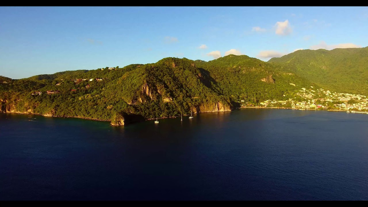 Drone Footage of  St. Lucia's mesmerizing West Coast.