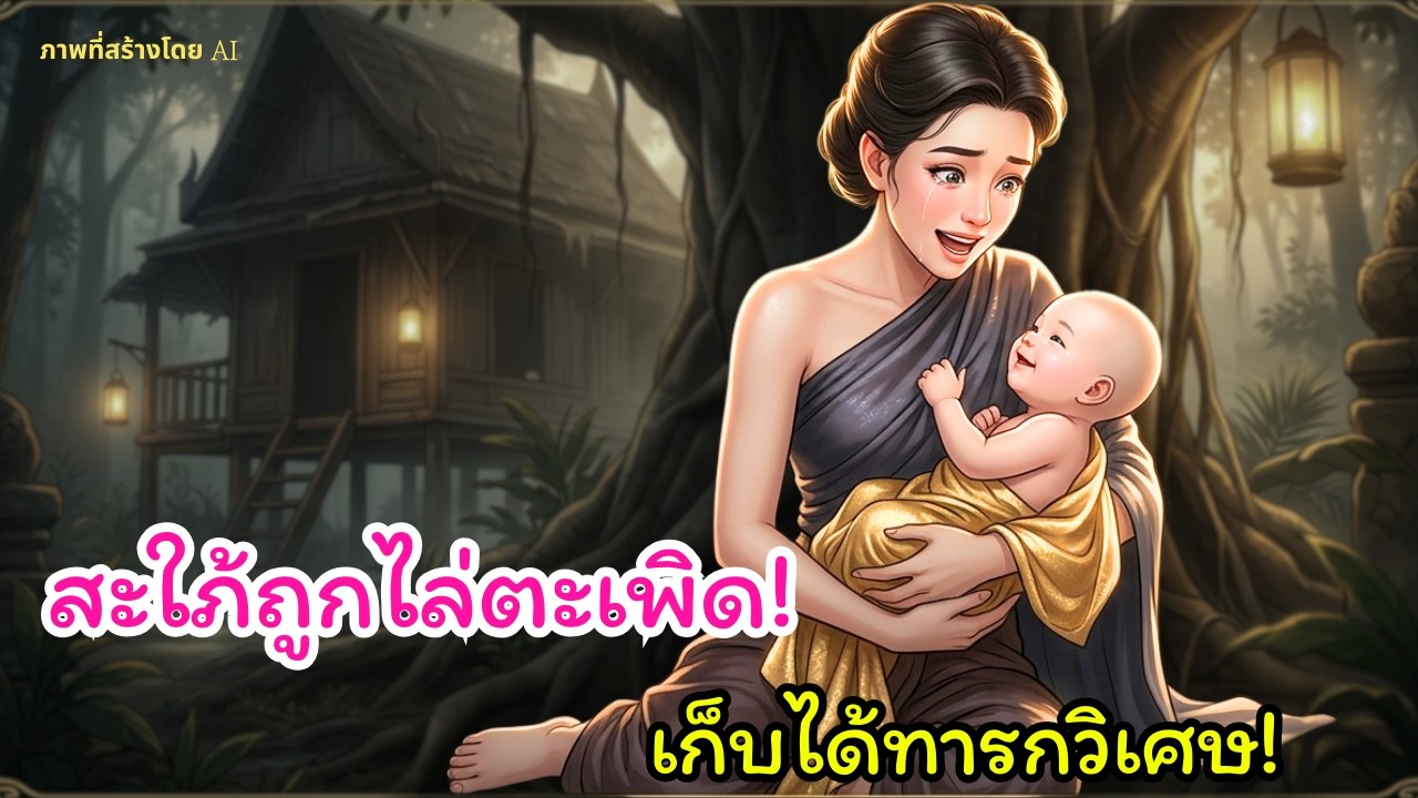 [นิทานพื้นบ้าน]แม่ผัวใจร้ายไล่ลูกสะใภ้กลางดึก ก่อนเก็บทารกผู้นำปาฏิหาริย์มาให้ #แม่ผัวลูกสะใภ้