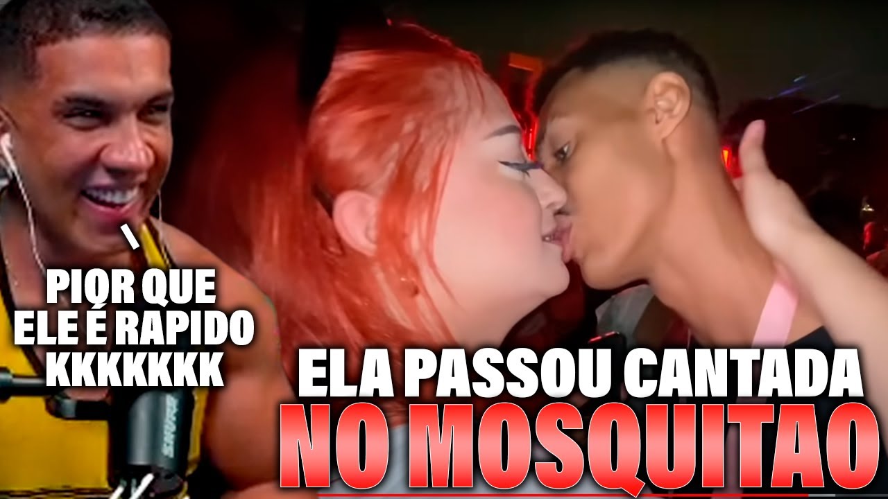 HUDSON REAGINDO ELA PASSOU CANTADA NO MOSQUITAO ROLE UNIVERSITÁRIO SP BEIJANDO COM CANTADAS