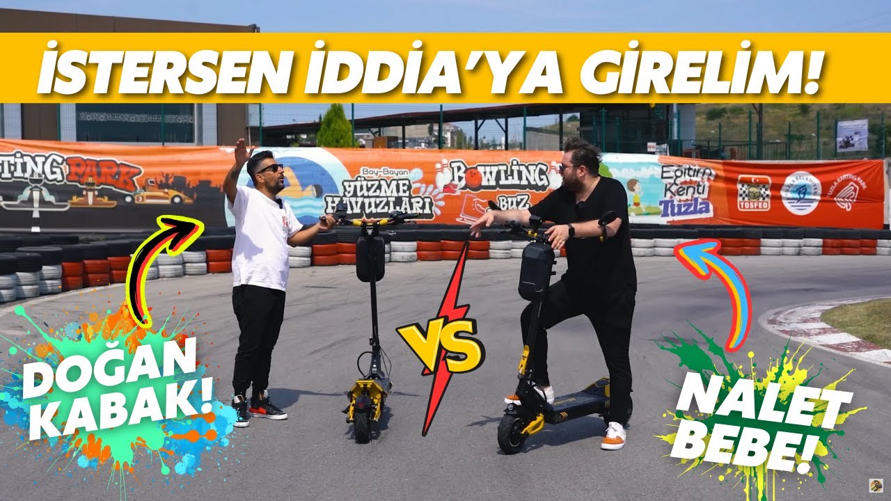 Doğan KABAK Ve NALETBEBE Elektrikli Scooterlarla Yarışıyor! | Vsett