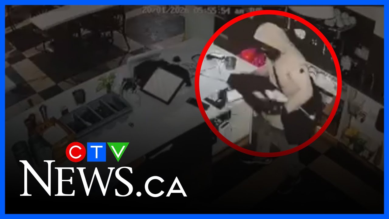 ByWard Market break-in: Video shows till ripped out