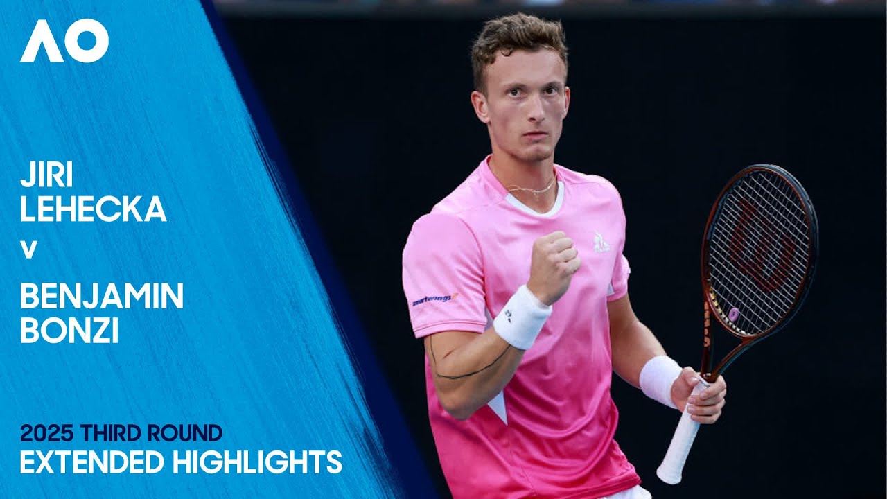 Jiri Lehecka v Benjamin Bonzi Extended Highlights | Australian Open 2025 Third Round