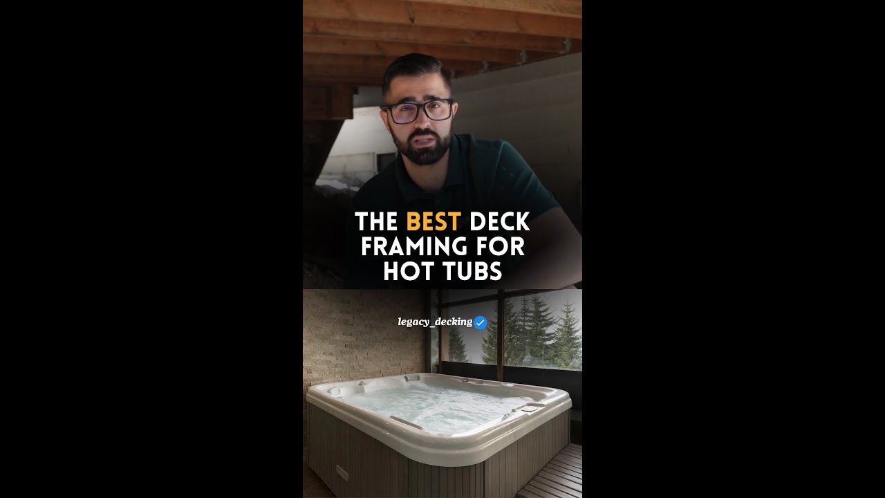 The BEST Deck Framing For Hot Tubs