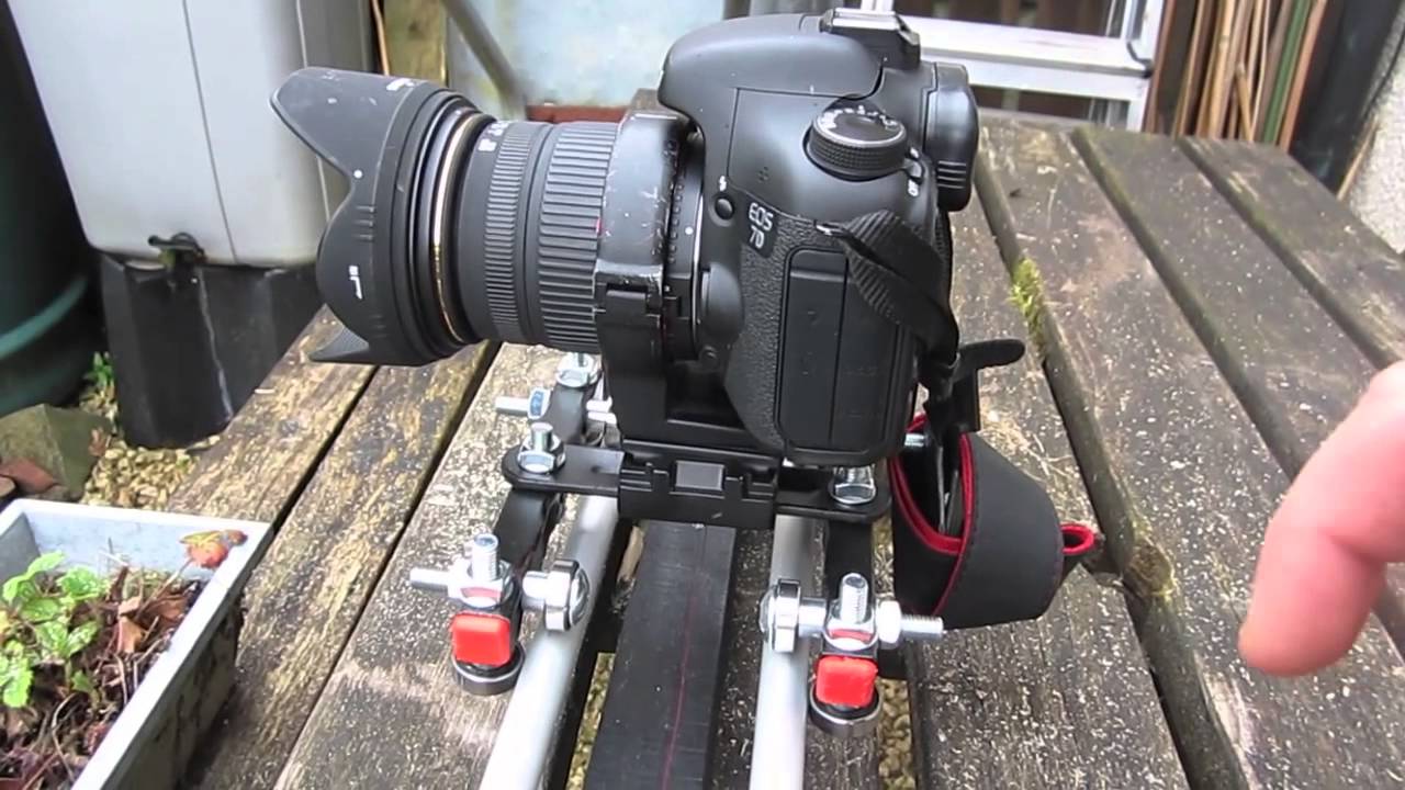 Homemade dSLR track dolly / slider (DIY, how to) with motor