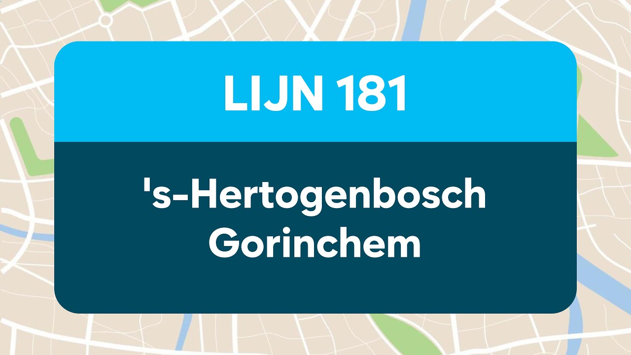 Lijn 181 's-Hertogenbosch - Gorinchem