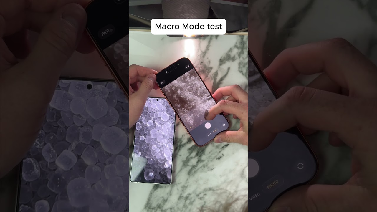 iPhone 17 Pro Max vs Galaxy S25 Ultra Macro Mode Test 🔍📱 #iPhone17ProMax #S25Ultra #macro #tech