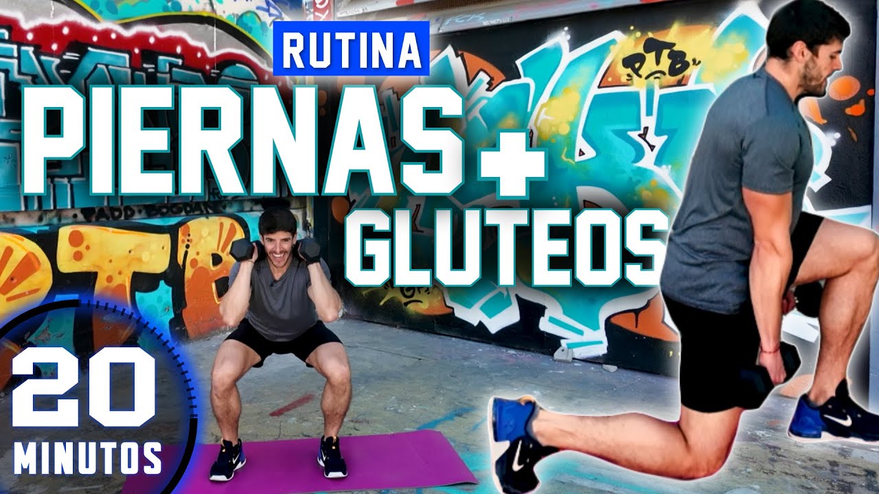 20 Min Rutina PIERNAS y GLUTEOS | Mancuernas | Fortalece tus Piernas | LowerBody Glute | Dumbbells