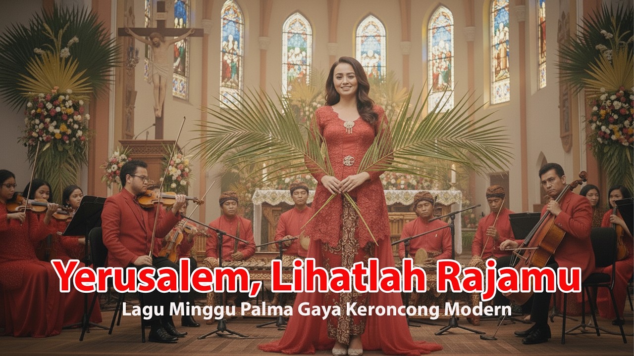 YERUSALEM LIHATLAH RAJAMU GAYA KERONCONG - LAGU PERARAKAN MINGGU PALMA