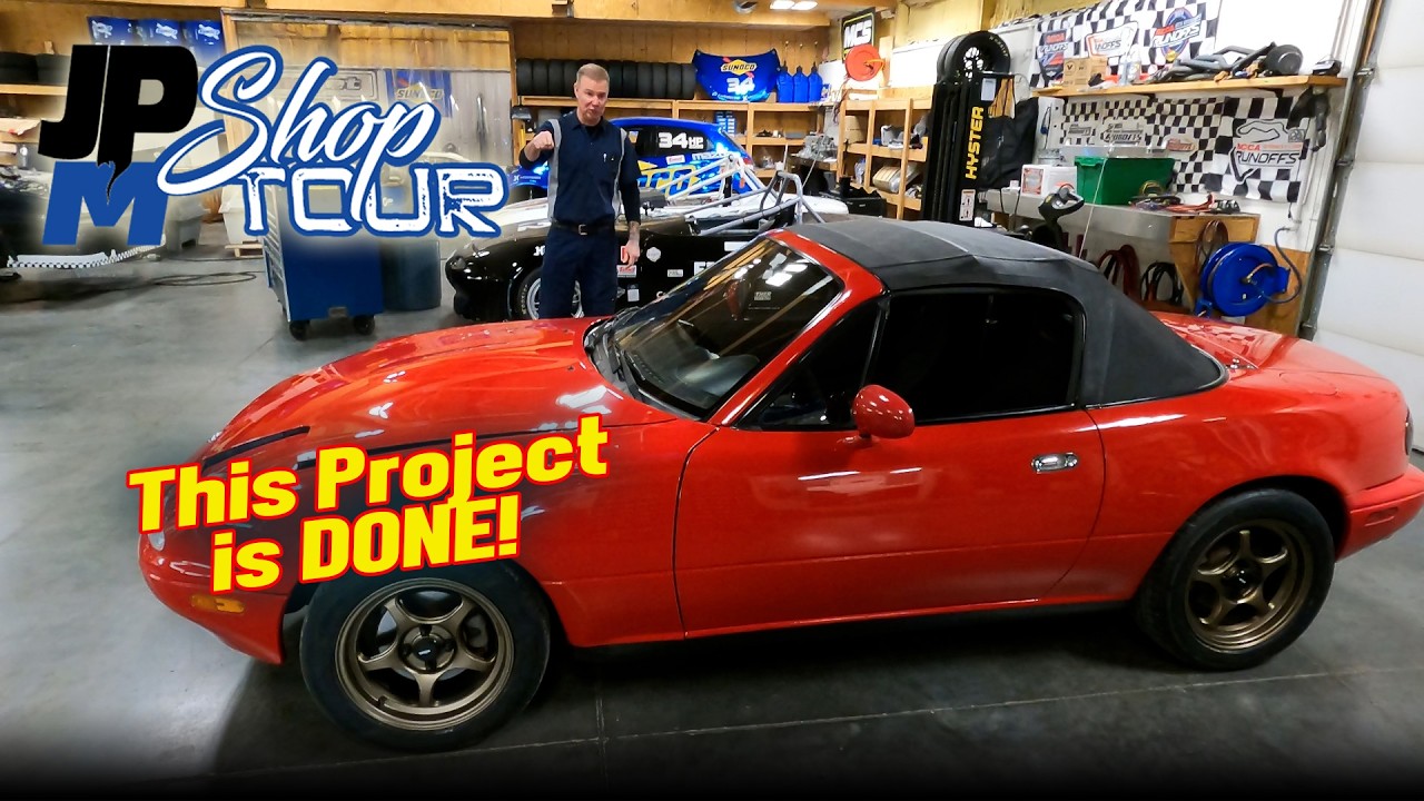Этот проект по переделке Miata наконец-то ЗАВЕРШЕН! | Экскурсия по мастерской