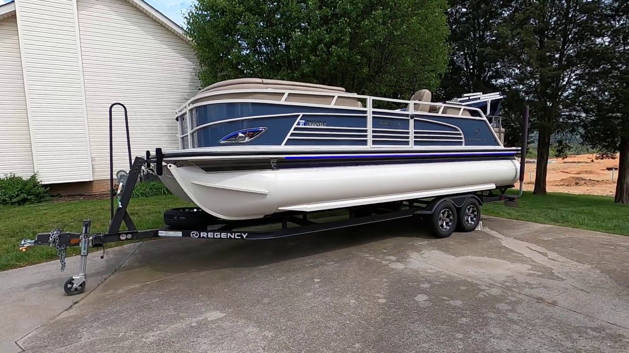 2017 Regency 220LE3 Sport Tritoon with 250HP Mercury Outboard and Trailer - CURRENTLY NOT FOR SALE!