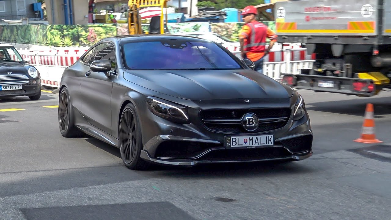 BRABUS 700 S63 AMG 5.5 V8 BiTurbo - Acceleration Sounds & Driving in Monaco !