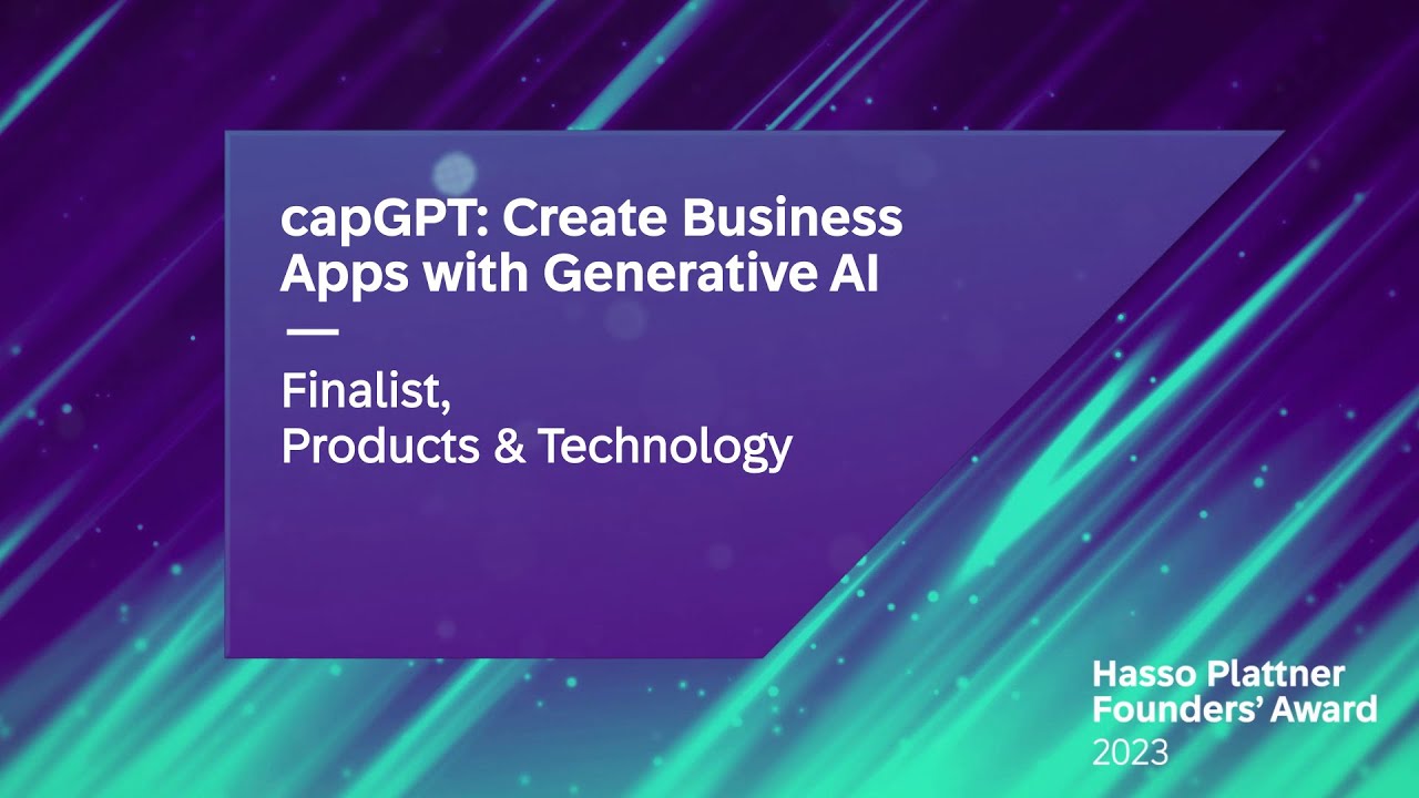 capGPT: Create Business Apps With Generative AI