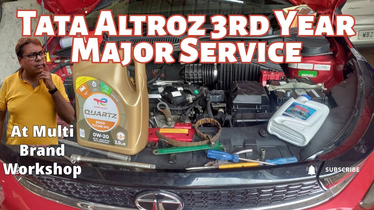Tata Altroz Third Year Major Service At Multi Brand Workshop Review #tataaltroz #carservice