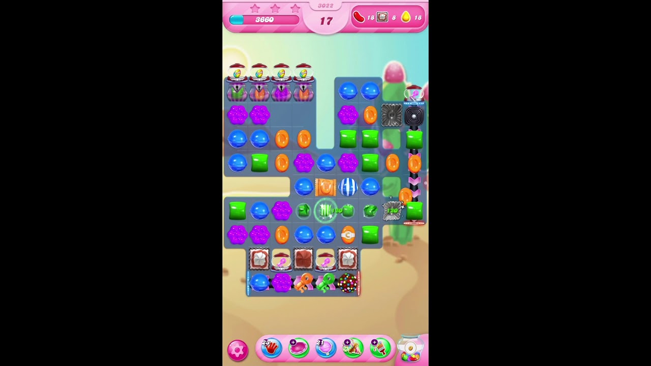 Candy Crush Saga Level 3022 Android Gameplay How to pass all levels