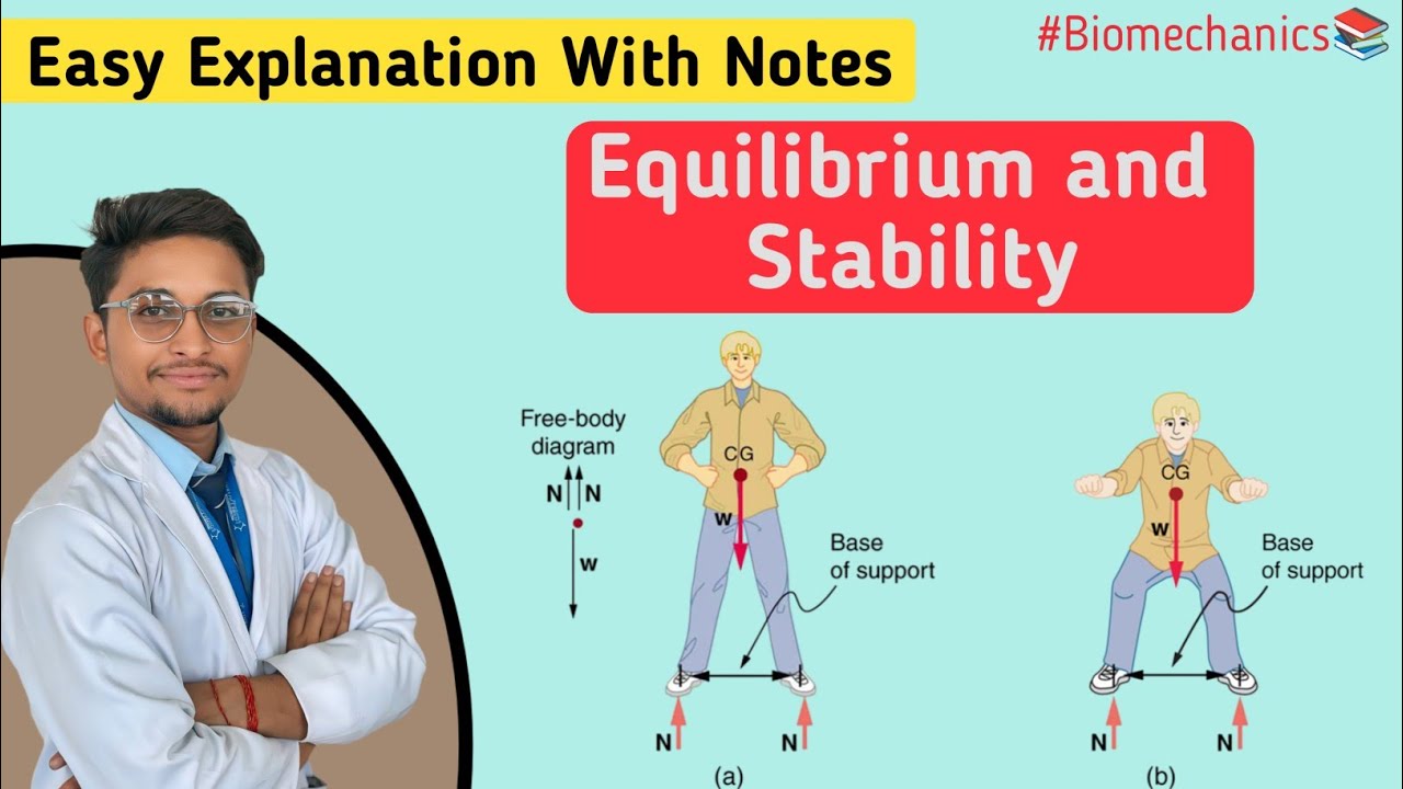 Equilibrium- introduction, factors, stability, types with example | Exercise therapy | Biomechanics