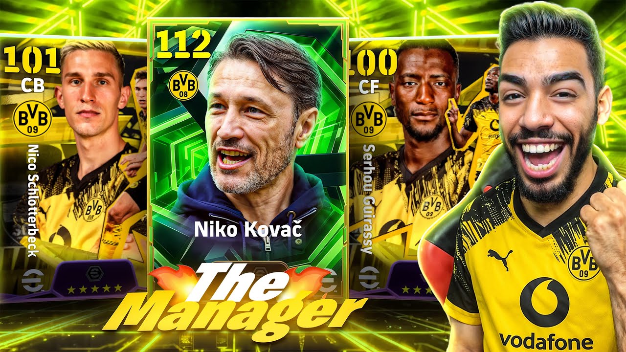 I BOUGHT B.V.B PACK 🔥 NIKO KOVAČ 89 LONG BALL COUNTER MANAGAER 🔥 eFootball 26 mobile 