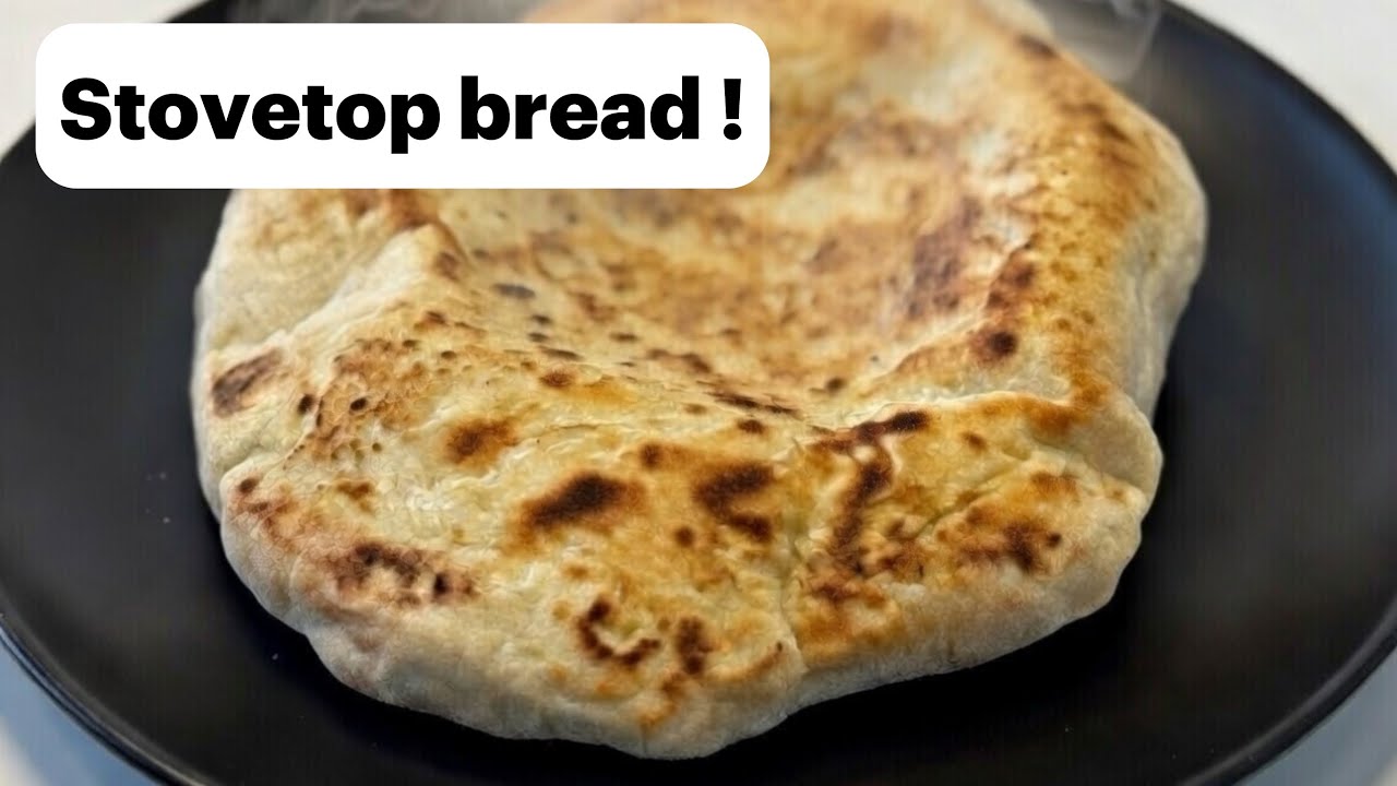 Soft inside , crispy outside | easy stovetop bread