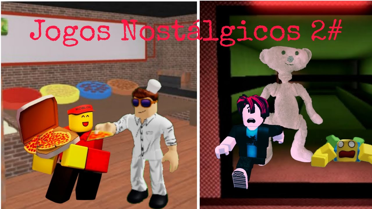 Fazendo uma pizza e fugindo do Bear! - Roblox