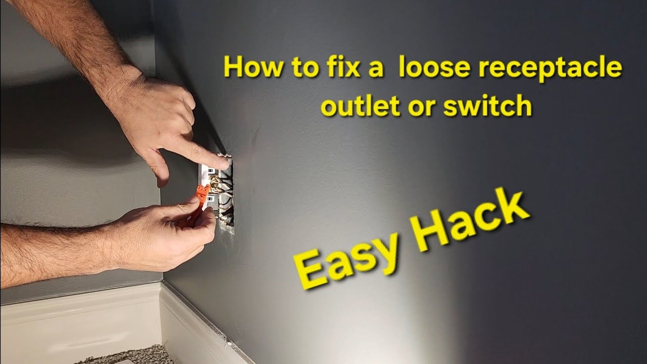Easy fix for a loose electrical outlet. 