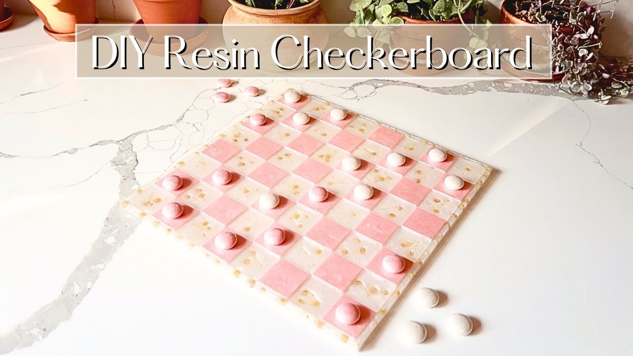 How to make a Checkerboard for beginners using Hippie Crafter's Resin | step by step tutorial