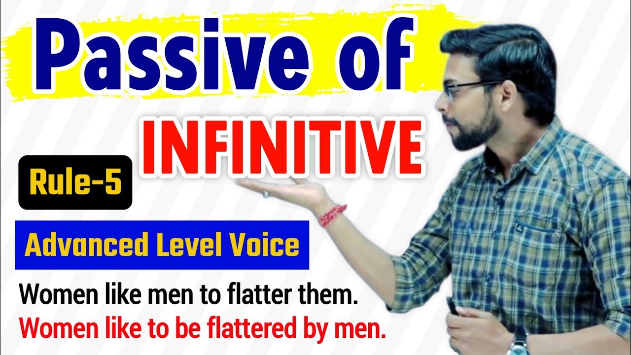 Passive Voice of Infinitive | Voice in English Grammar | Advanced Level Voice | Rule-5