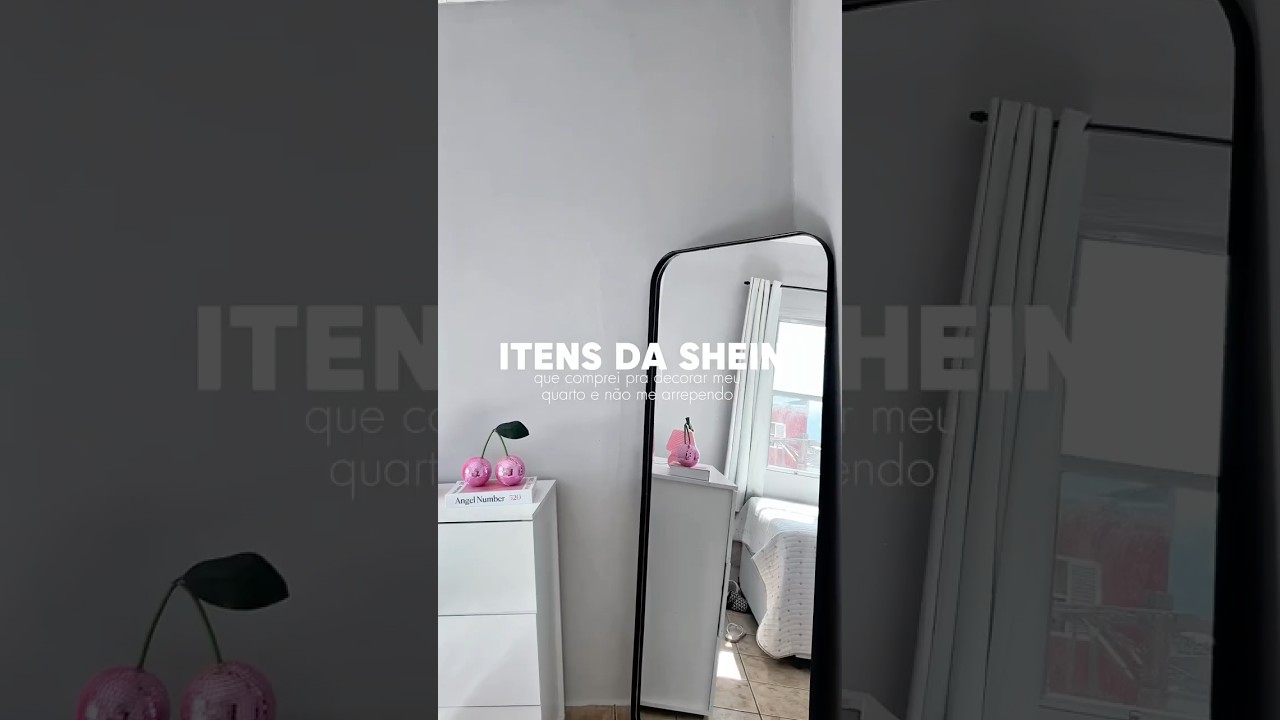 Itens da SHEIN que comprei pra decorar meu quarto ✨