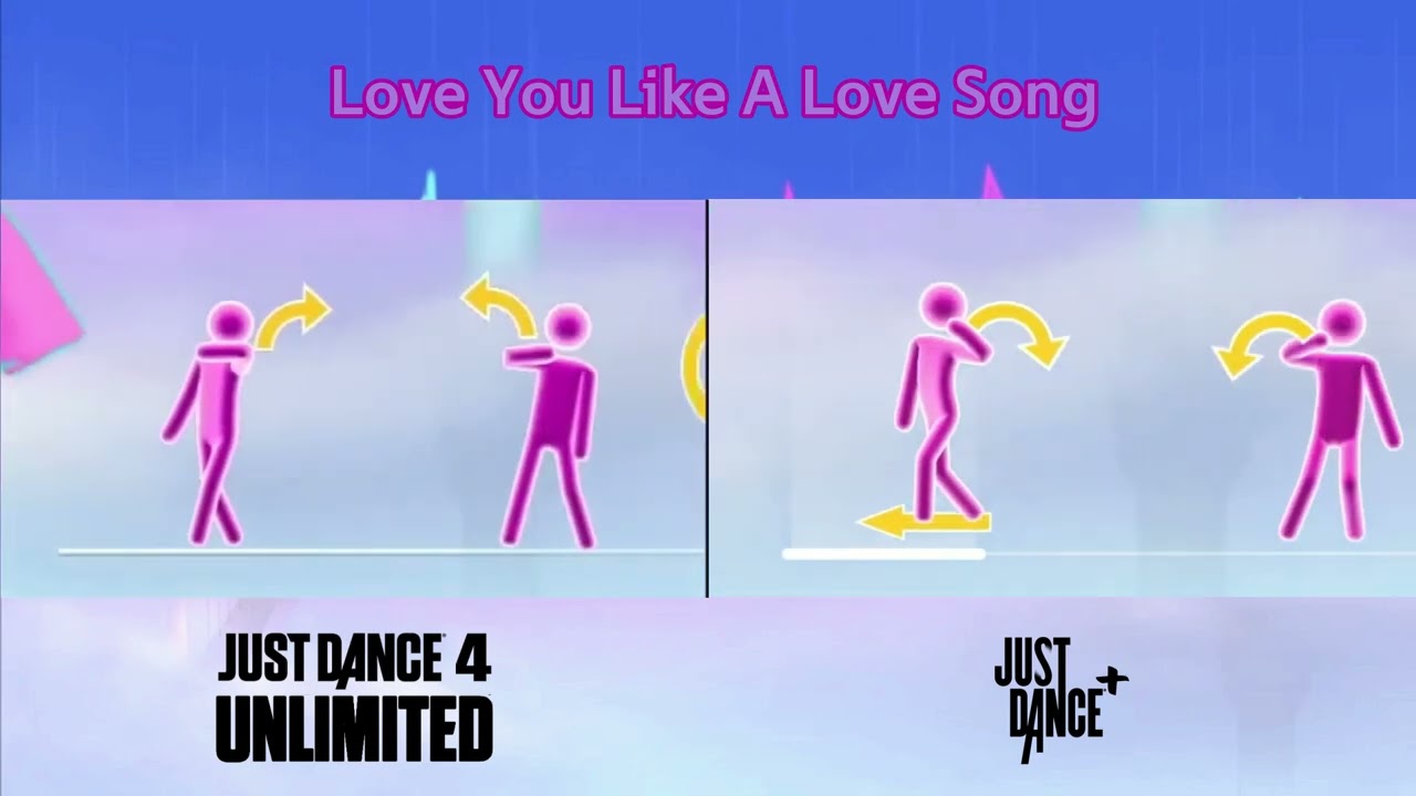 Just Dance | Pictograms Comparison | Love You Like A Love Song