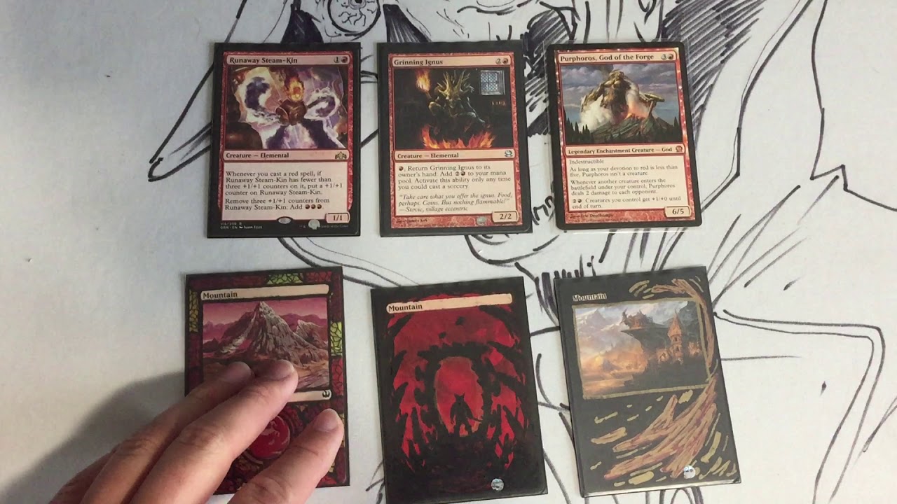 Purphoros EDH infinite combo Runaway Steam-kin and grinning Ignus