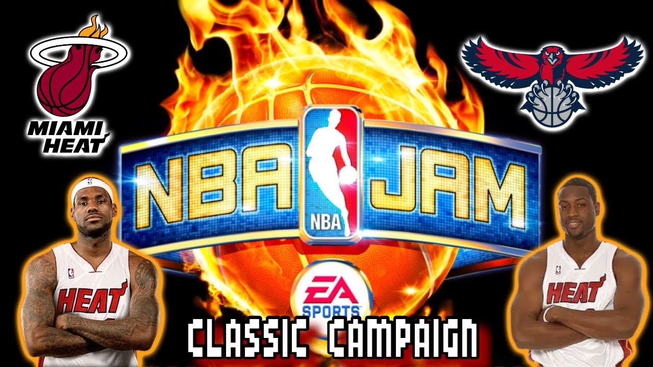NBA JAM Wii Gameplay - Classic Campaign: Miami Heat @ Atlanta Hawks