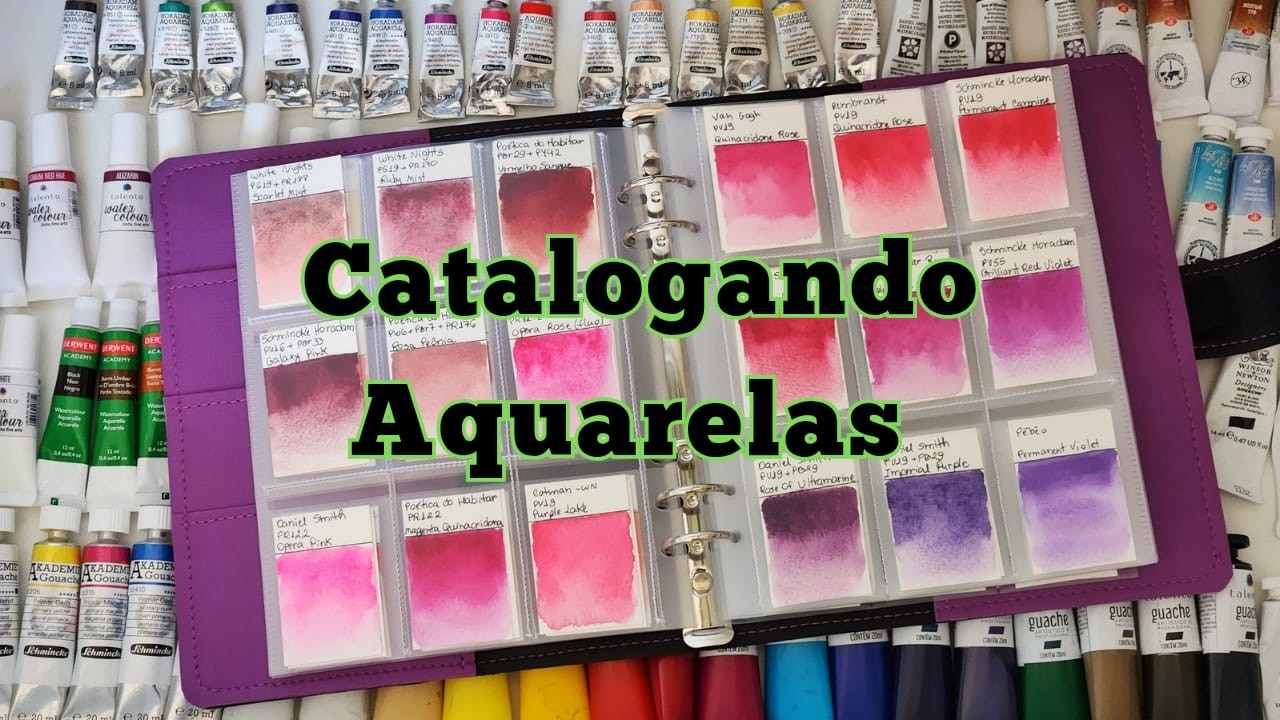 Venha catalogar todas as minhas aquarelas comigo!