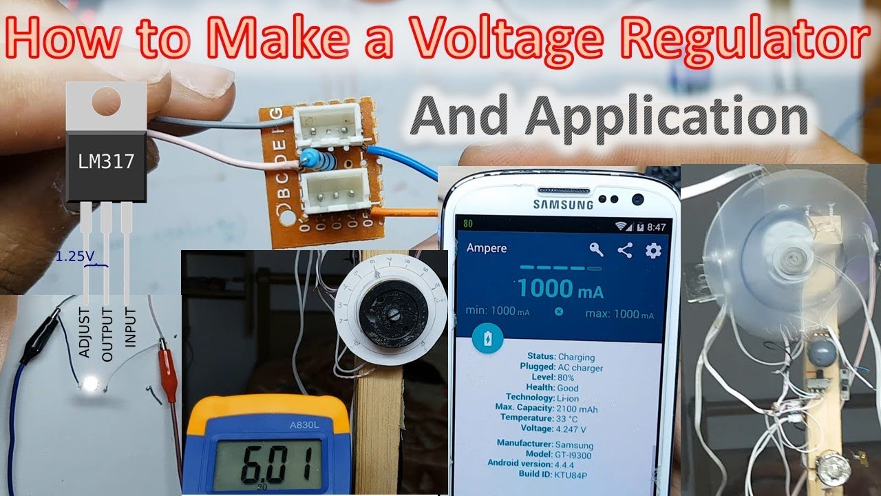 How to make voltage regulator using LM317
