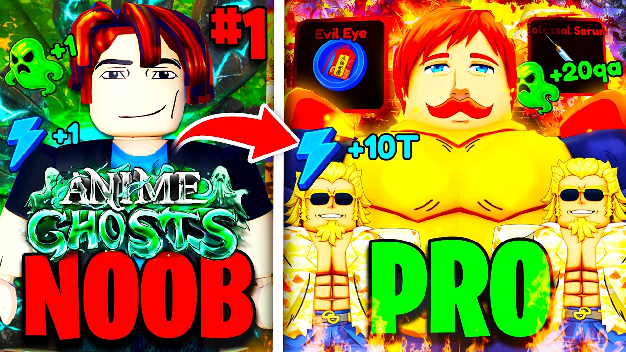 I Went NOOB To PRO In One Video On Anime Ghost! (Roblox)