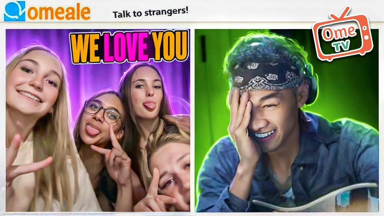 поёт незнакомцам на ometv | она особенная 😜😍