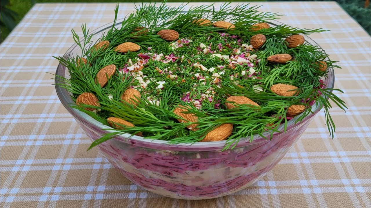 🥗 Польский салат со свеклой и сельдью | Простой и вкусный рецепт